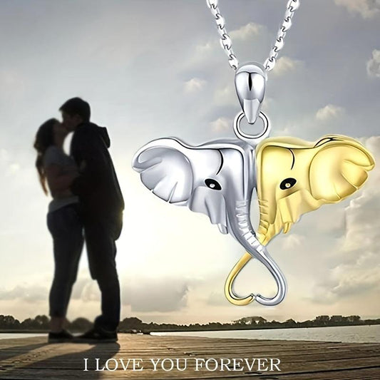 Elephant Necklace Gift For Wife Girlfriend Jewelry