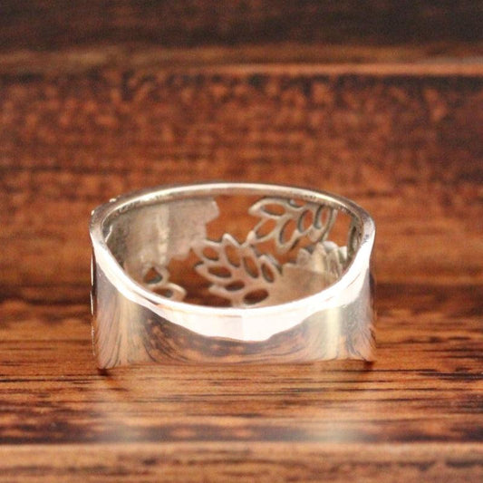 Vintage Silvery Plated Sunflower Woman Ring Party Jewelry Gift