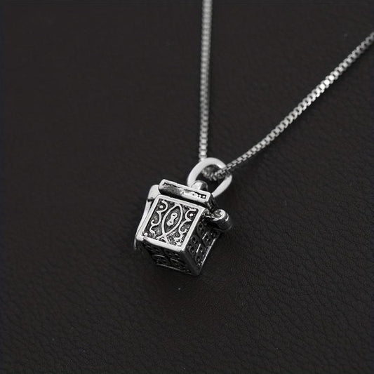 Vintage Flower Urn Necklace For Ashes Memorial Locket Pendant Keepsake