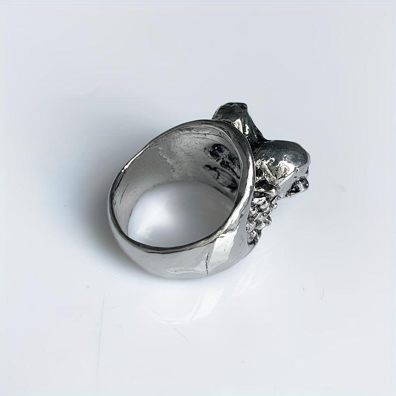 Funny Skull Head Ring Punk Ghost Head Finger Ring