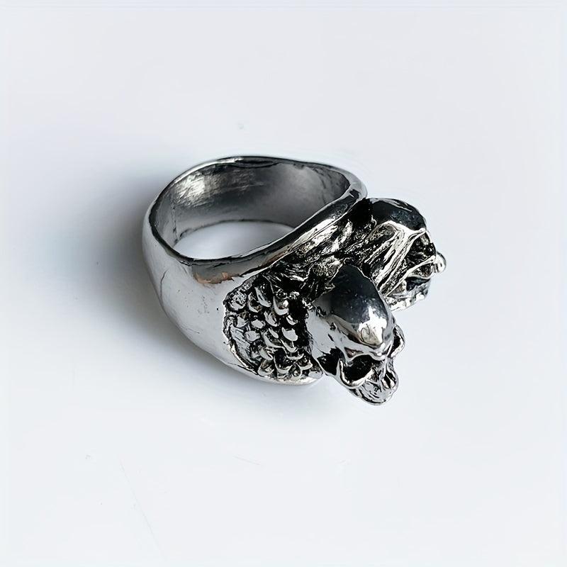 Funny Skull Head Ring Punk Ghost Head Finger Ring