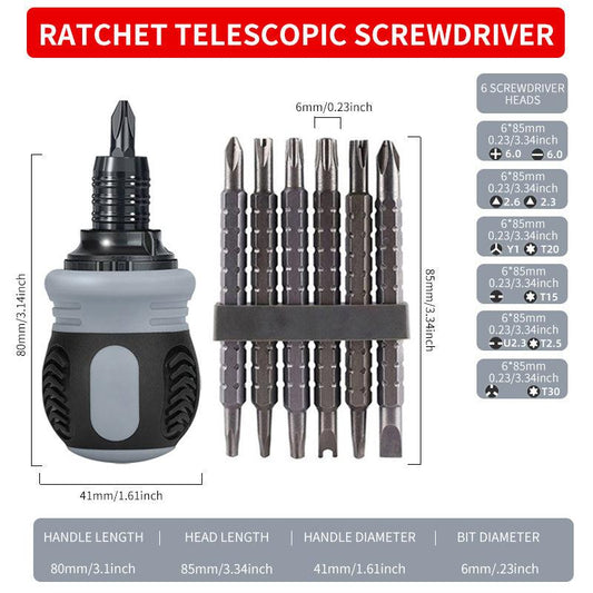 Ratchet Screwdriver Set Radish Head High Hardness Dual purpose Tool