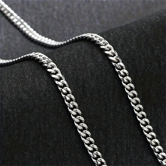 Women's Cuban Link Stainless Steel Necklace Cuban Chain Gift For Women