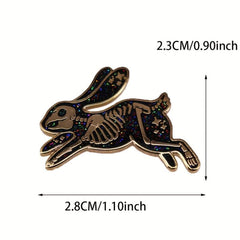 Halloween Rabbit Bone Pin Animal Brooch Christmas Gift