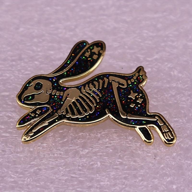 Halloween Rabbit Bone Pin Animal Brooch Christmas Gift