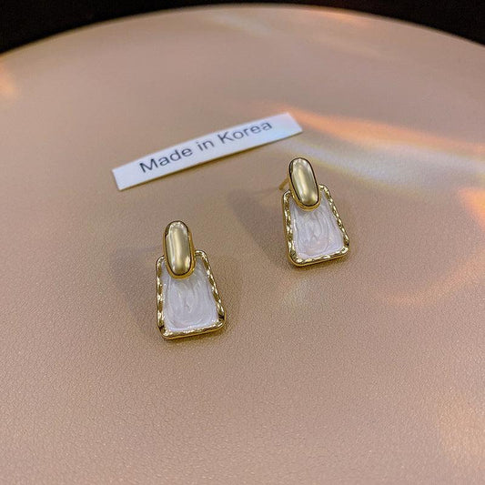 Geometric Square Earrings Women Girls