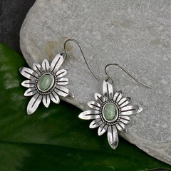 Flower Shape Vintage Dangle Earrings Charm Jewelry for Women