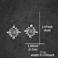 Flower Shape Vintage Dangle Earrings Charm Jewelry for Women