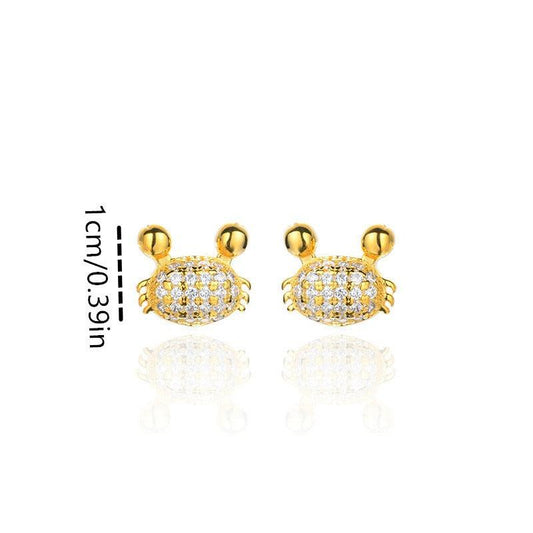 Sweet Crab Earrings Animal Jewelry Girls Lovely Earrings