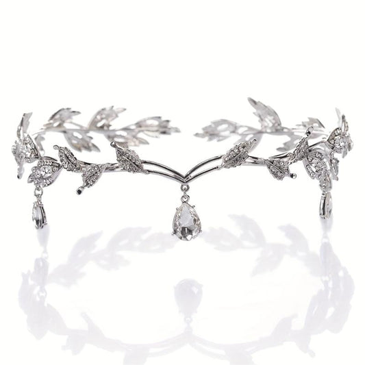 Crown Wedding Forehead Princess Hair Accessories Leaf Headpiece