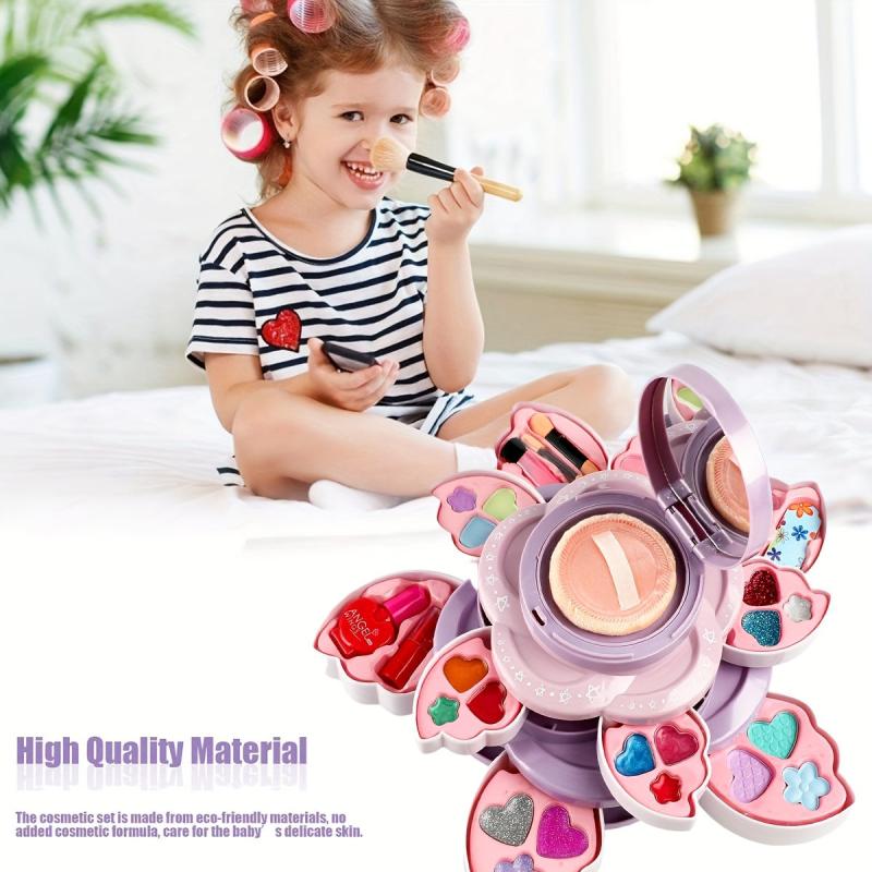 Kids Makeup Kit Washable Safe Non-Toxic 3-12 Yr Christmas Birthday Gift