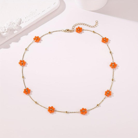 Girls Flower Necklace Jewelry Accessories For Gift Holiday Party