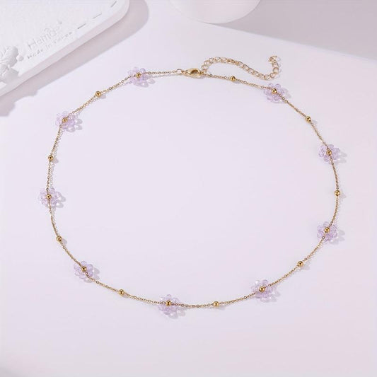 Girls Flower Necklace Jewelry Accessories For Gift Holiday Party