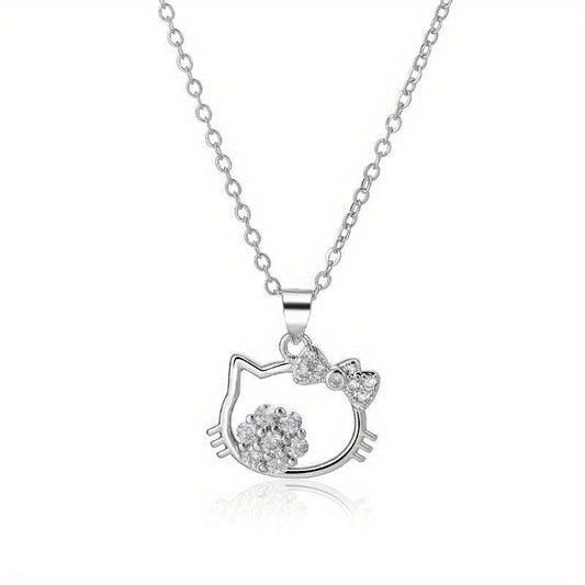 Cat Necklace Creative Pendant Necklace Christmas Halloween Thanksgiving Gift