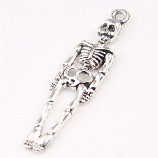 Vintage Skull Head Pendant Earrings - Hip hop Halloween Decor