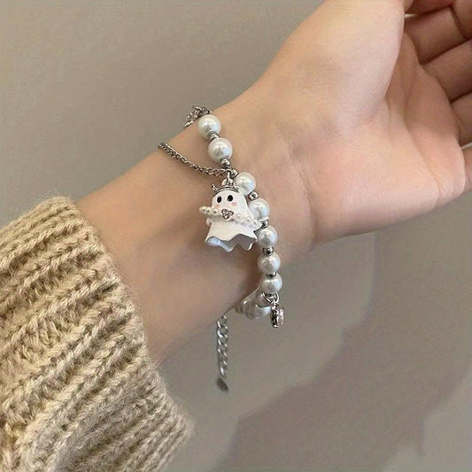Small Ghost Beaded Bracelet