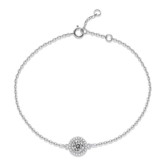 Moissanite Bracelet Silvery Bracelet For Women Hot Mother's Wedding Gift