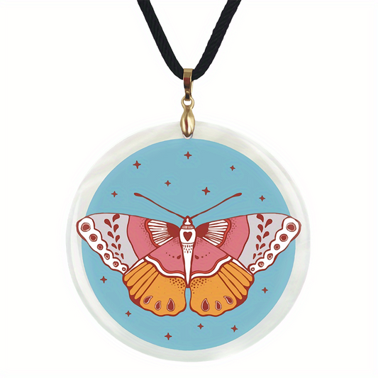 Butterfly Pendant Necklace Adjustable Chain Necklace