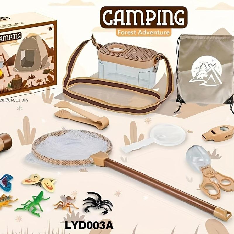 Kids Play House Toys Indoor Outdoor Camping Tent Picnic Tableware