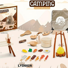 Kids Play House Toys Indoor Outdoor Camping Tent Picnic Tableware