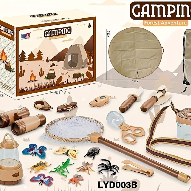 Kids Play House Toys Indoor Outdoor Camping Tent Picnic Tableware
