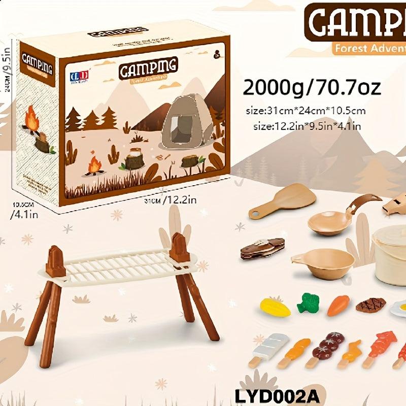 Kids Play House Toys Indoor Outdoor Camping Tent Picnic Tableware