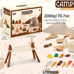 Kids Play House Toys Indoor Outdoor Camping Tent Picnic Tableware