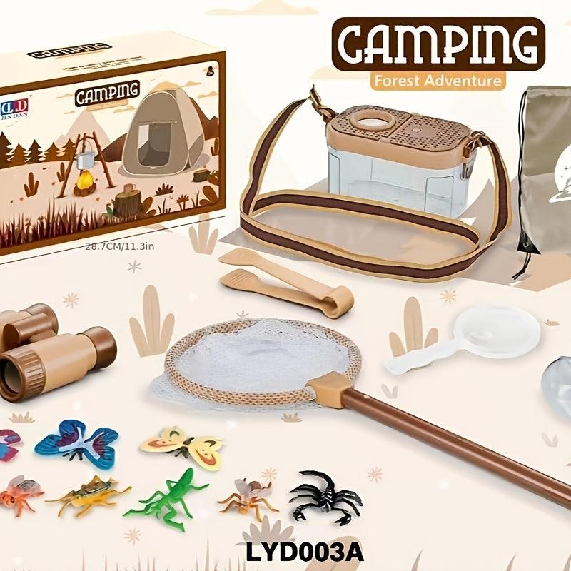 Kids Play House Toys Indoor Outdoor Camping Tent Picnic Tableware