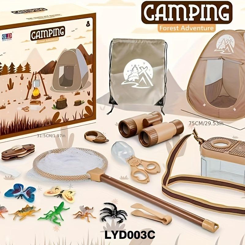 Kids Play House Toys Indoor Outdoor Camping Tent Picnic Tableware