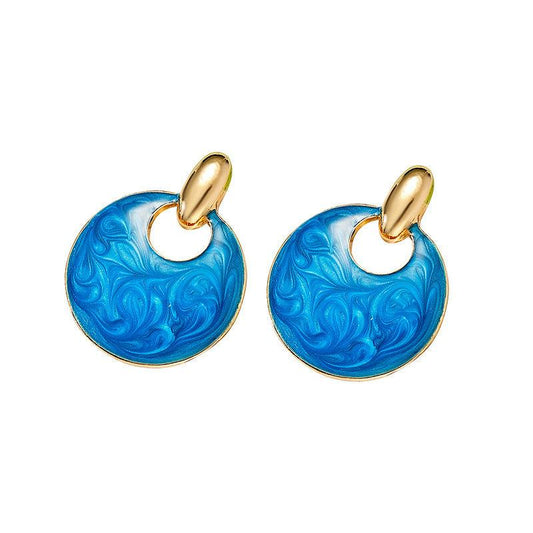 Geometric Irregular Retro Earrings For Women Girls