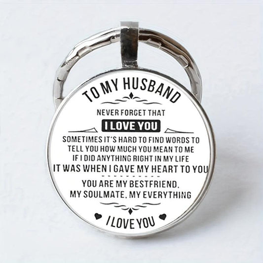 Stylish English Keychain for Couples Anniversary Gift