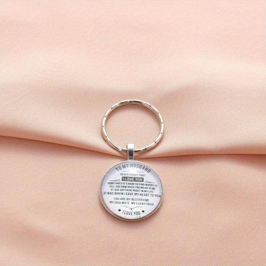Stylish English Keychain for Couples Anniversary Gift