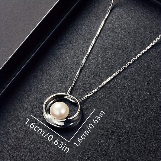 Halloween Jewelry Set Pearl Pendant Necklace Earrings