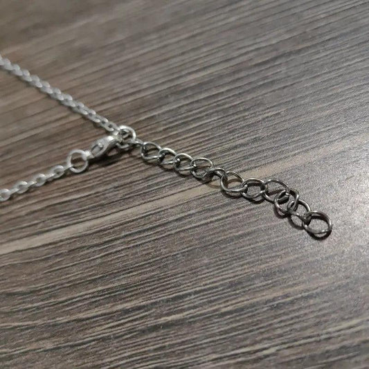 Men's Love Heart Pendant Necklace Rose Flower Necklace