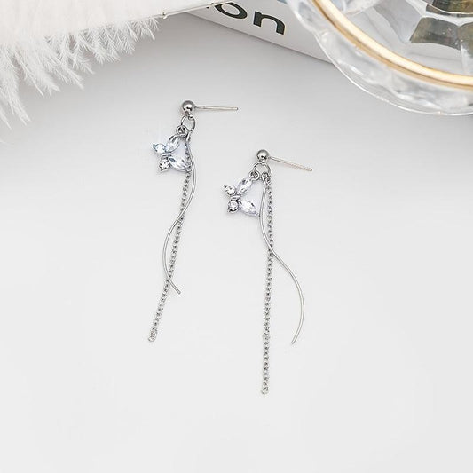Halloween Party Butterfly Tassel Stud Earrings