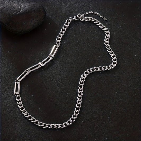 Hip hop Men's Stainless Steel Necklace Cold Style Non fading Necklace