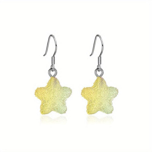 Pentagram Candy Earrings Gradient Soft Girl Earrings