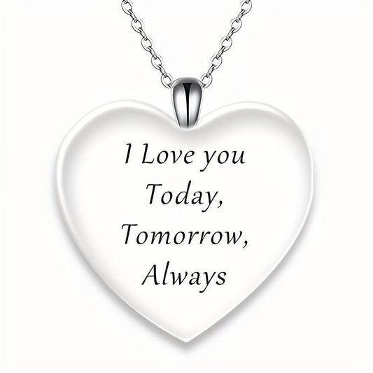 Vintage Heart shaped Pendant Necklace Toy For Kids Daughters