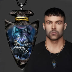 1pc Wolf Necklace Toy For Men Boys Holiday