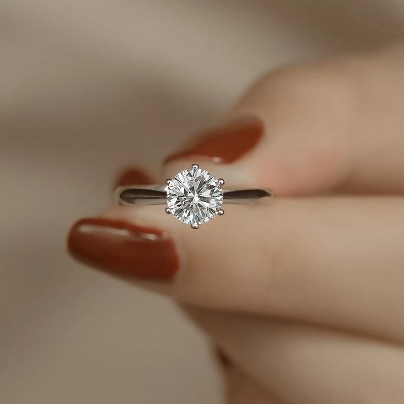 1 2 3 5 10ct Moissanite Ring 925 Sterling Silver Women's Wedding Band