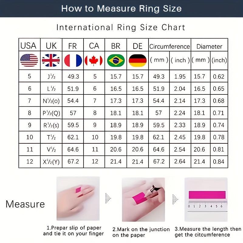 1 2 3 5 10ct Moissanite Ring 925 Sterling Silver Women's Wedding Band