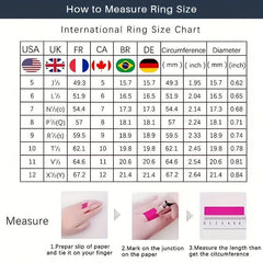 1 2 3 5 10ct Moissanite Ring 925 Sterling Silver Women's Wedding Band