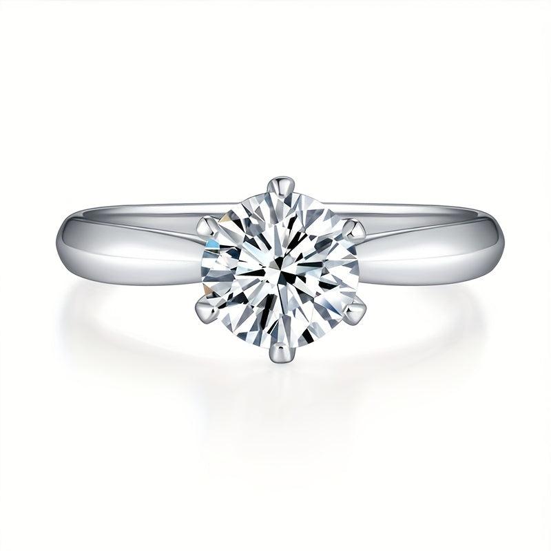 1 2 3 5 10ct Moissanite Ring 925 Sterling Silver Women's Wedding Band