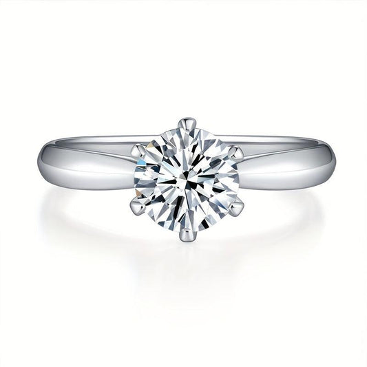 1 2 3 5 10ct Moissanite Ring 925 Sterling Silver Women's Wedding Band