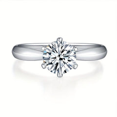 1 2 3 5 10ct Moissanite Ring 925 Sterling Silver Women's Wedding Band