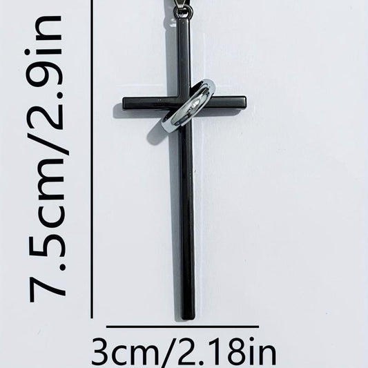 Cross Necklace Alloy Unisex