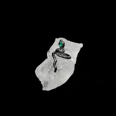 Emerald Snake Metal Retro Ring Birthday Gift