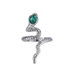Emerald Snake Metal Retro Ring Birthday Gift