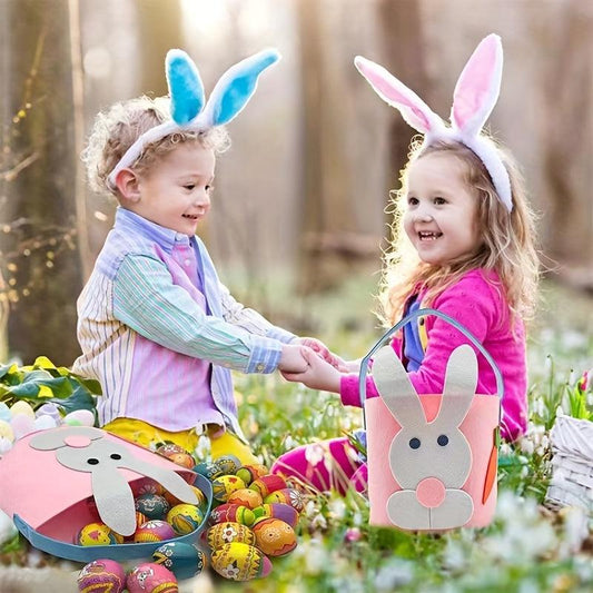 Easter Rabbit Candy Bag Egg Storage Bag with Hair Hoop