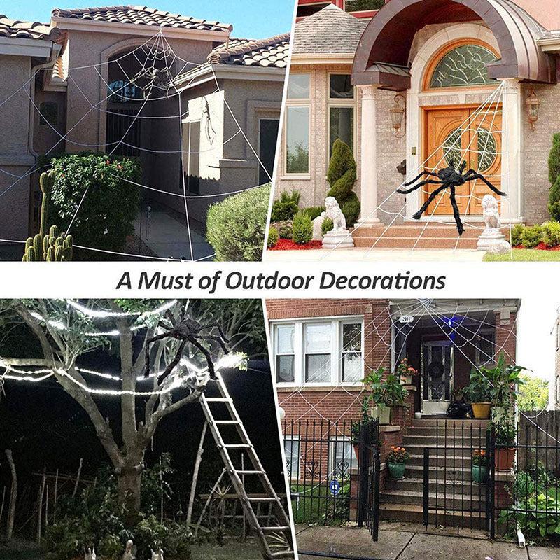 Large Furry Spider Halloween Decoration